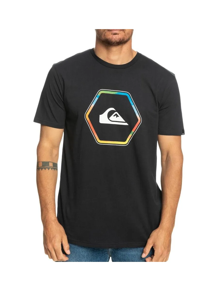 T-Shirt Noir Homme Quiksilver Inshapes 2