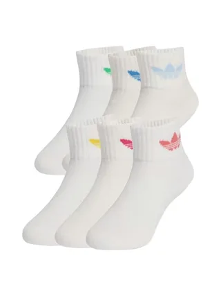 x6 Paires de Chaussettes Blanches Fille Adidas JC8541 1