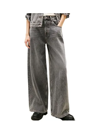 Jean Large Gris Femme Tommy Hilfiger Charlie Loose Wid 1