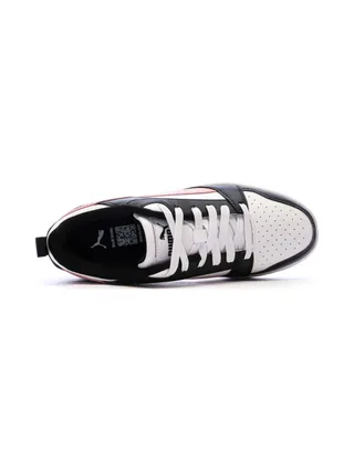 Baskets Blanc/Rose Femme Puma Rebound V6 Low 4