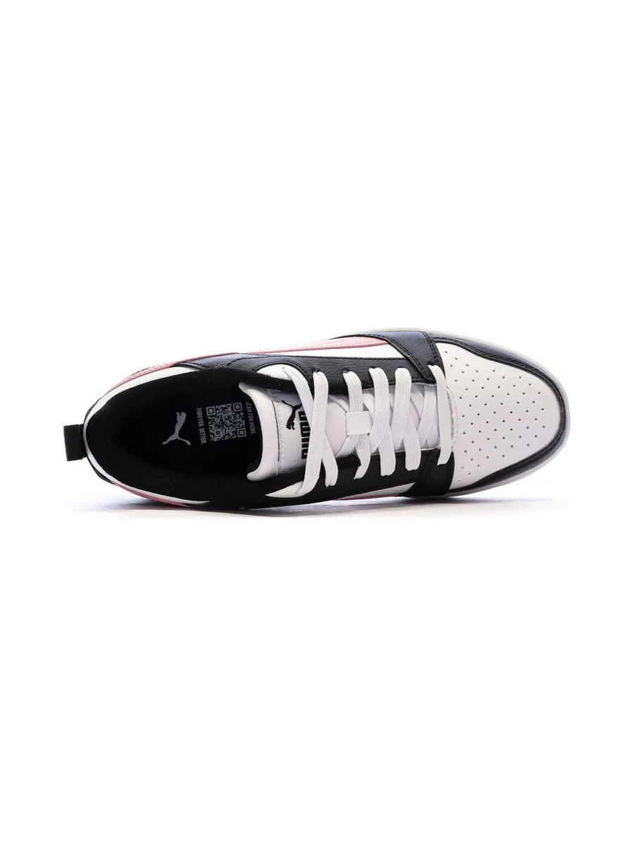 Baskets Blanc/Rose Femme Puma Rebound V6 Low 5