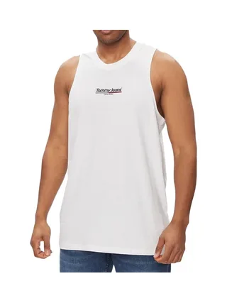 Débardeur Blanc Homme Tommy Hilfiger Flag Tank 1
