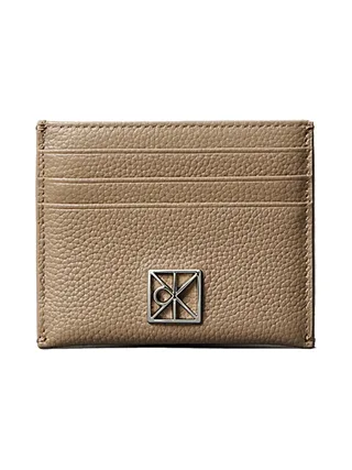 Étui Porte Carte Taupe Femme Calvin Klein Jeans Pebble 1