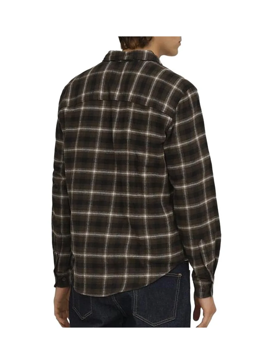 Chemise à carreaux Marron Foncé Homme Jack & Jones Flannel 3
