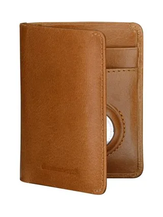 Billund Airtag Slim wallet Tan 1