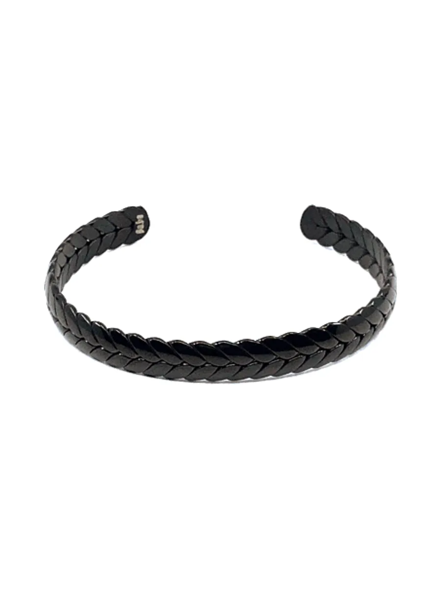 Bracelet Auteuil noir - acier 5
