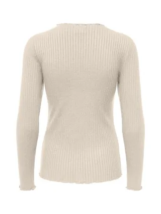 T-Shirt Manches Longues Beige Femme JDY Fransiska 2