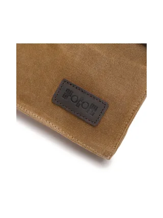 VAL - Pochette bandoulière en cuir véritable et toile enduite - Bleu 15