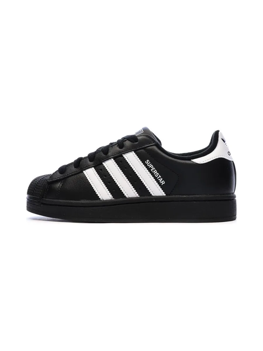Baskets Noires Garçon/Fille Adidas Superstar 1