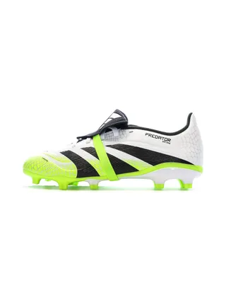 Chaussures de Football Blanc/Vert Homme Adidas Predator League Ft 1
