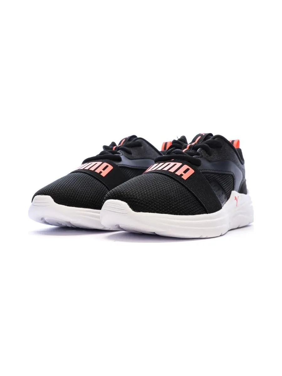 Baskets Noires/Blanches/Fushia Fille Puma Soft Wired 2 7