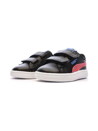 Baskets Noires/Rouges Garçon Puma Smash 3.0 6