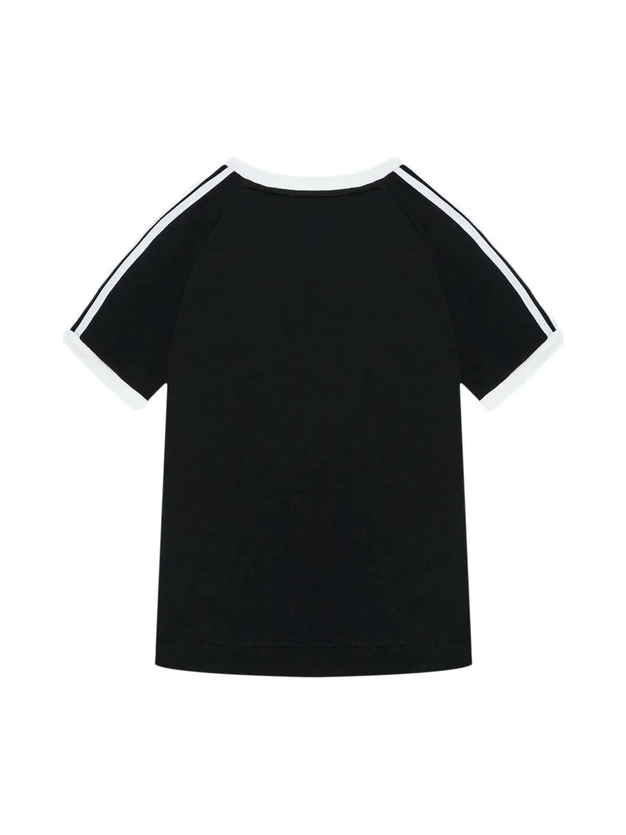 T-shirt Noir Garçon Adidas 3stripes H35545 3