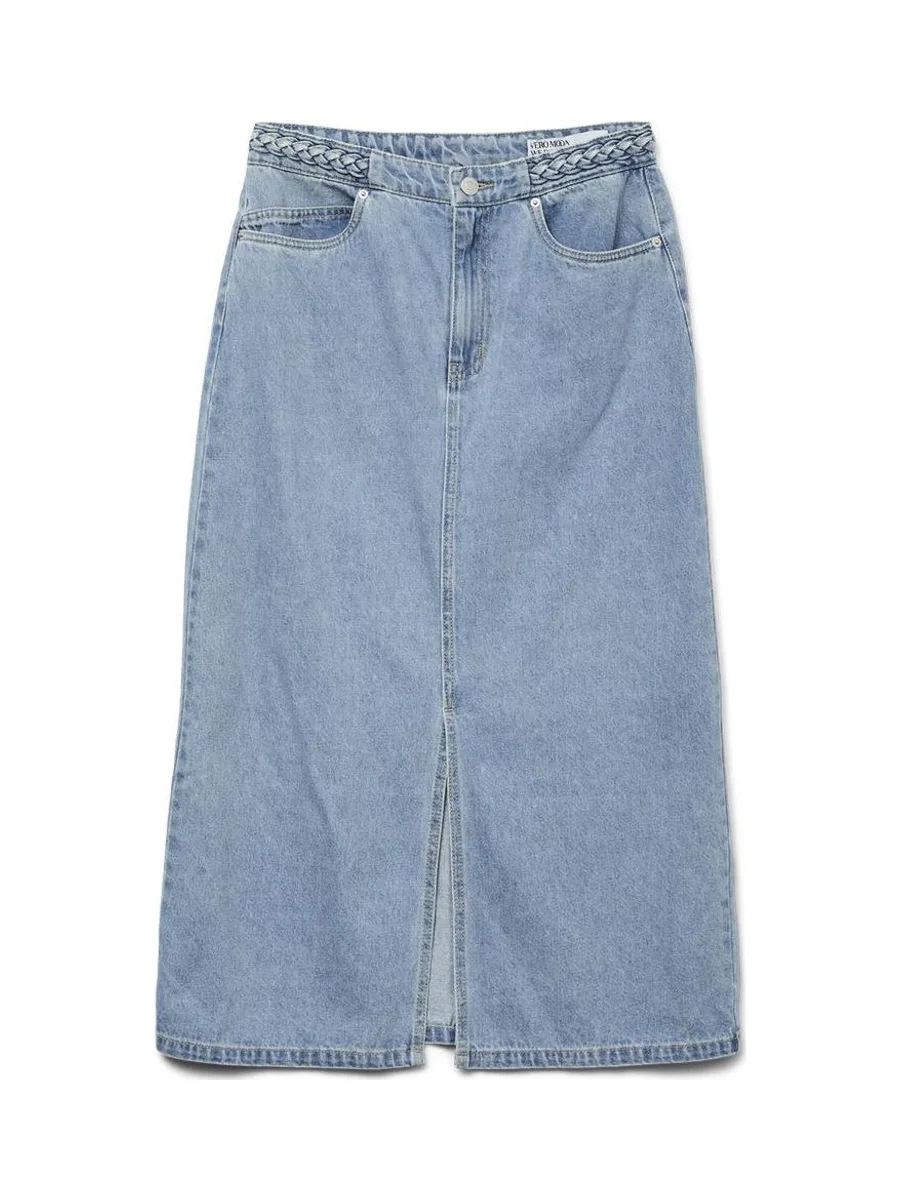 Jupe Longue Jean Bleu Femme Vero Moda Veri 2