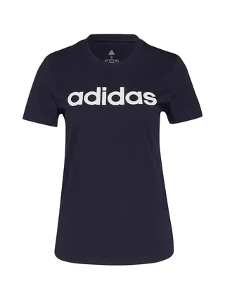 T-Shirt Marine Femme Adidas Lin 2