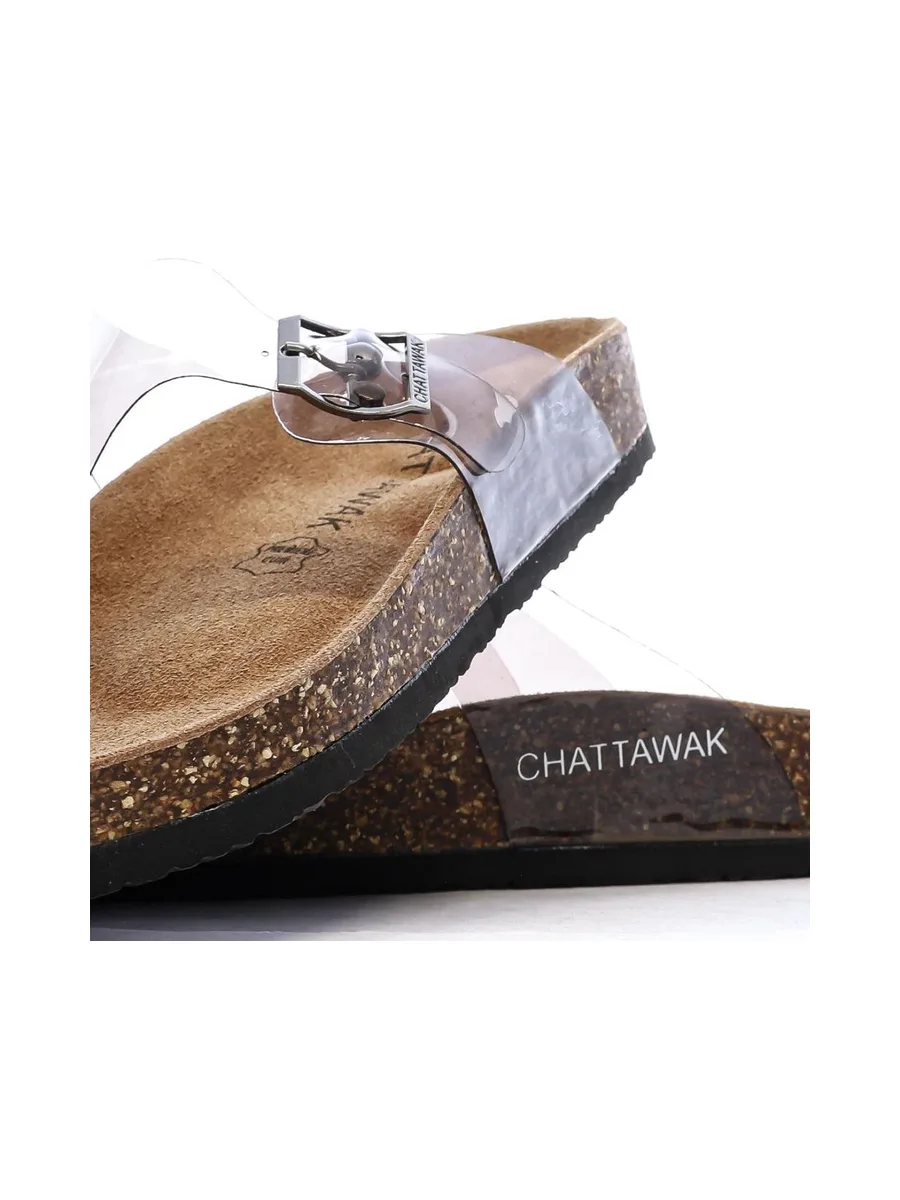 Sandales Transparente/Noir Femme Chattawak Summer 7