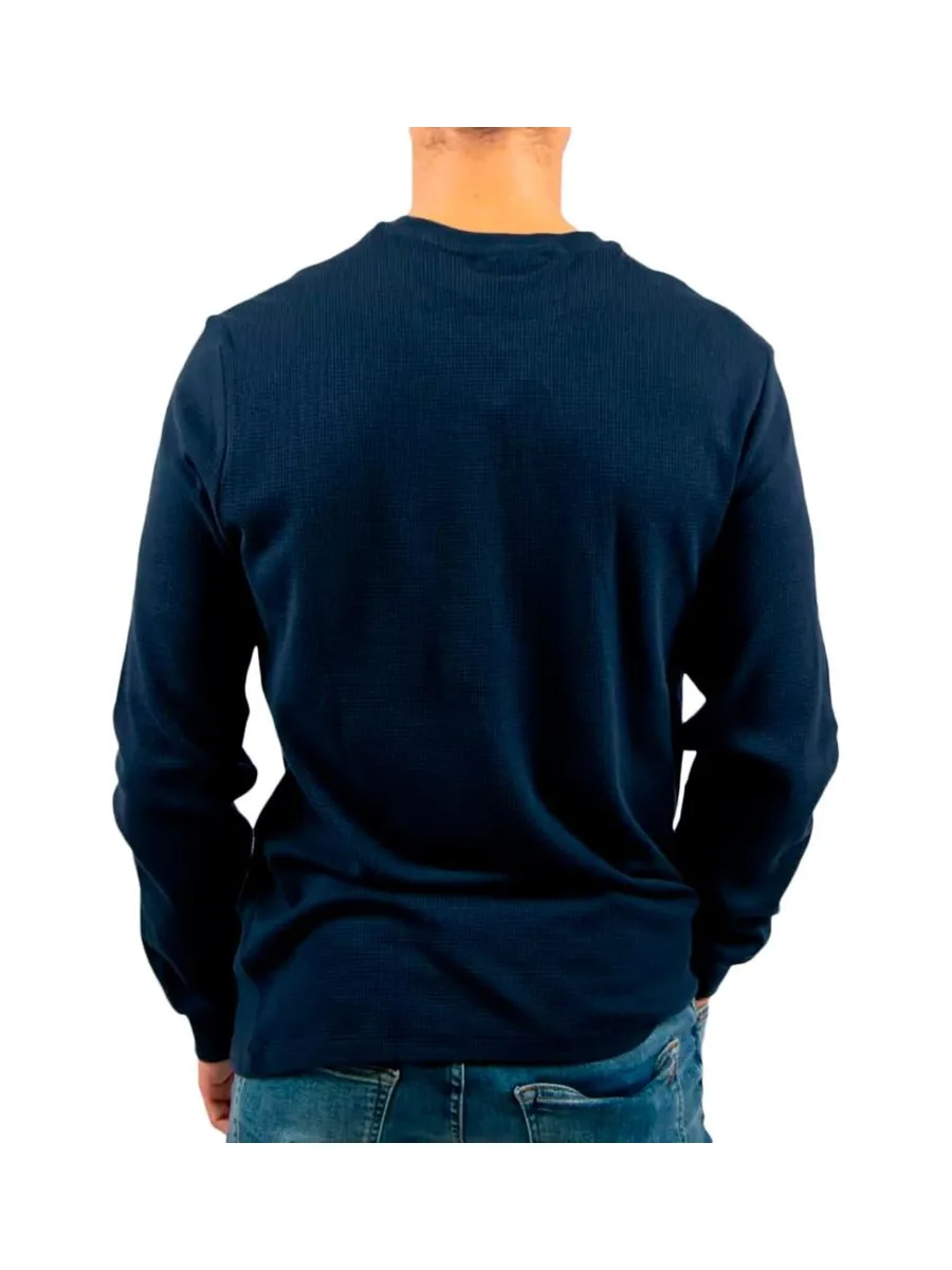 Sweat Marine Homme Calvin Klein Jeans Waffle Badge 3