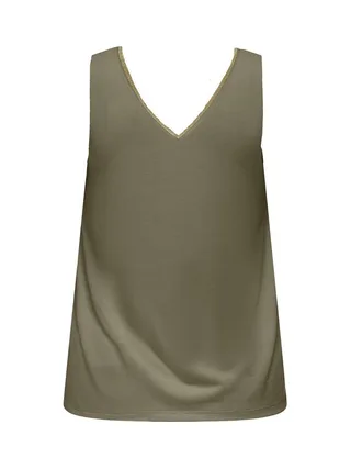 Débardeur Vert Femme JDY Lurex 2