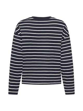 T-Shirt Manches Longues Marine Femme Only Happy 2