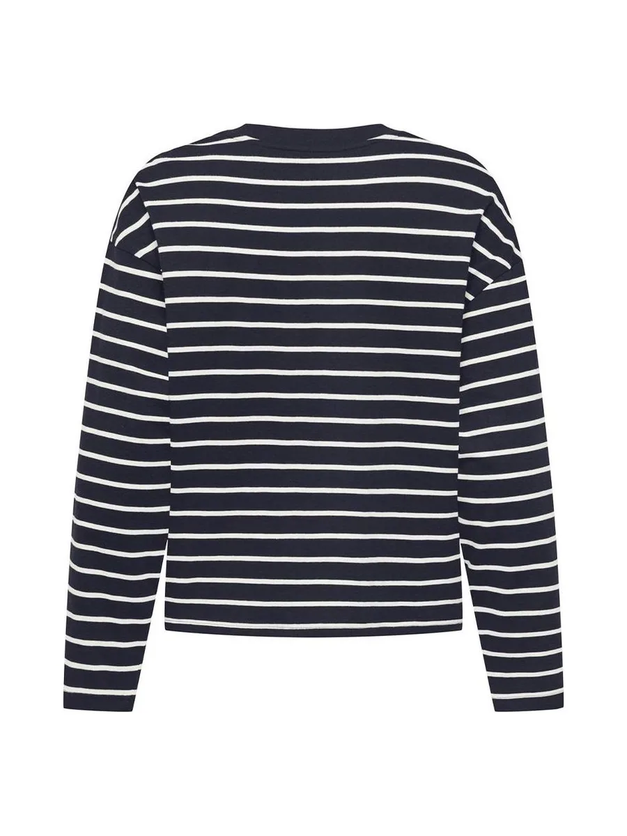 T-Shirt Manches Longues Marine Femme Only Happy 3