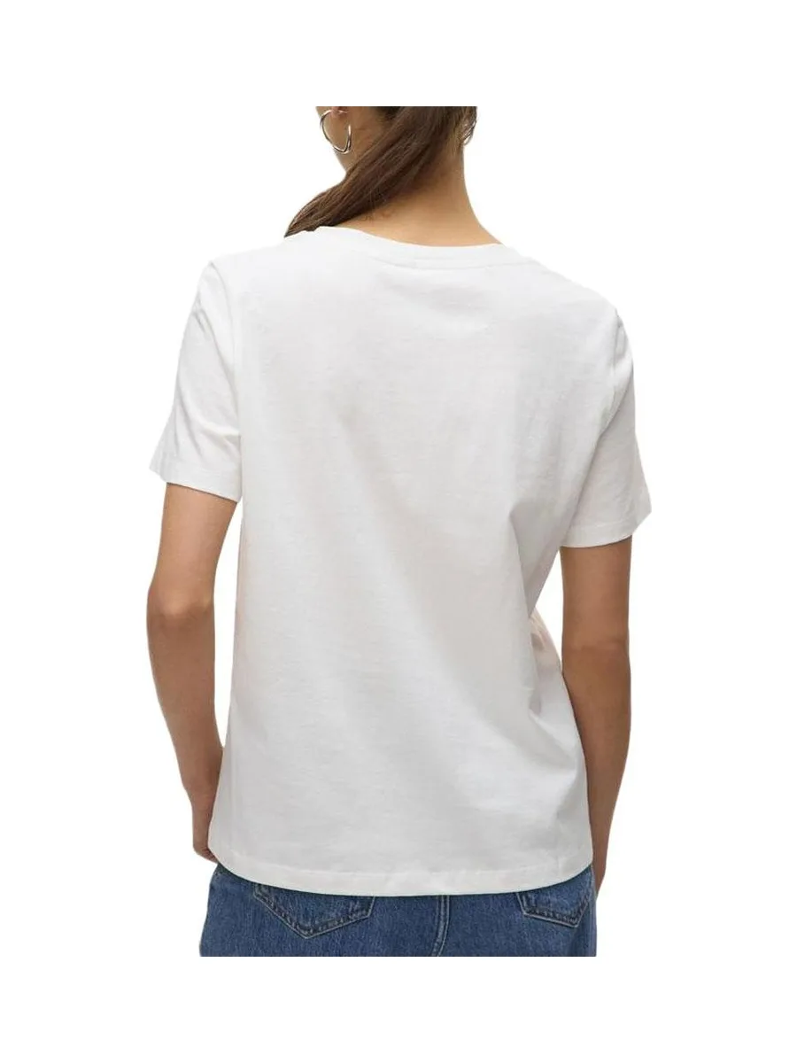 T-Shirt Blanc Femme Vero Moda Feyola 3