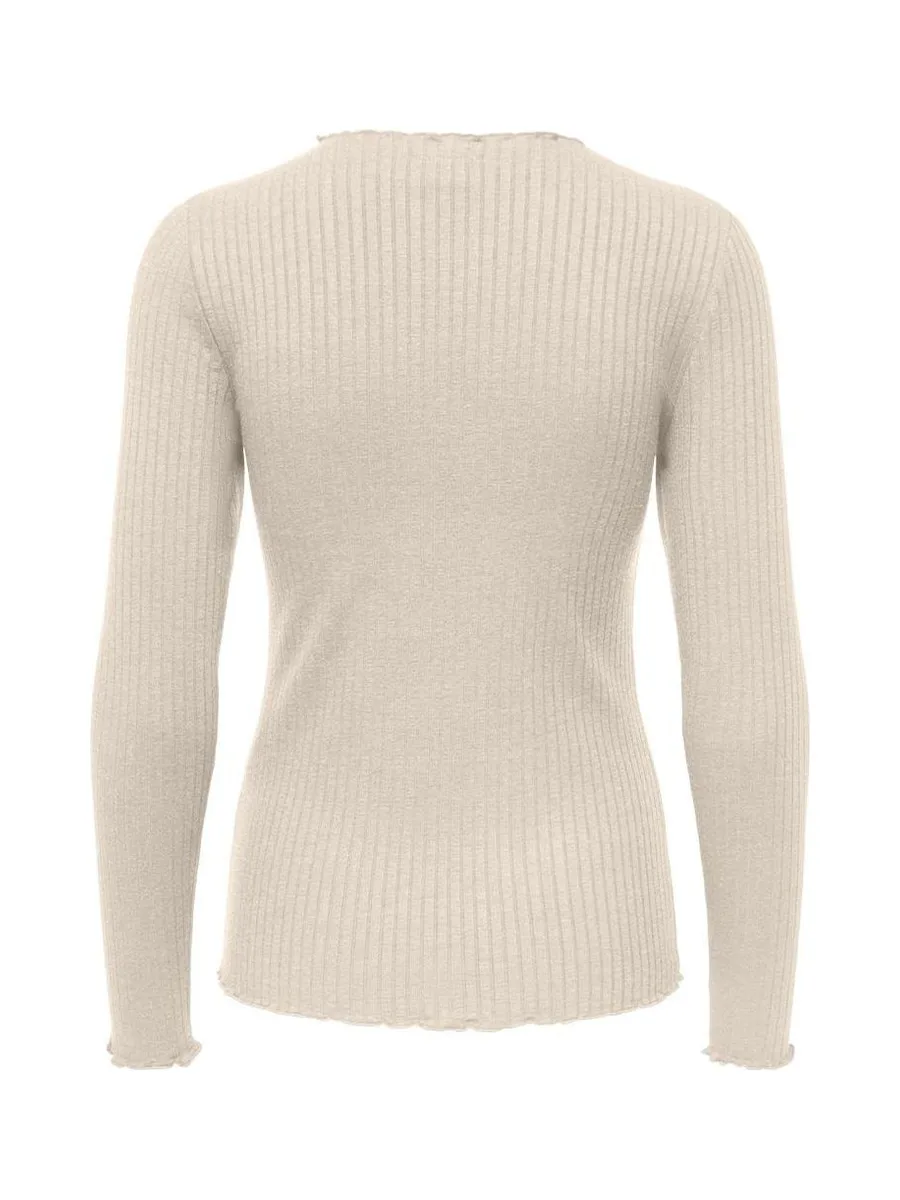 T-Shirt Manches Longues Beige Femme JDY Fransiska 3