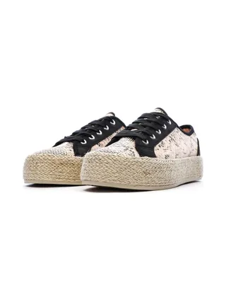 Baskets Noir/Rose Femme Chattawak Paco 6