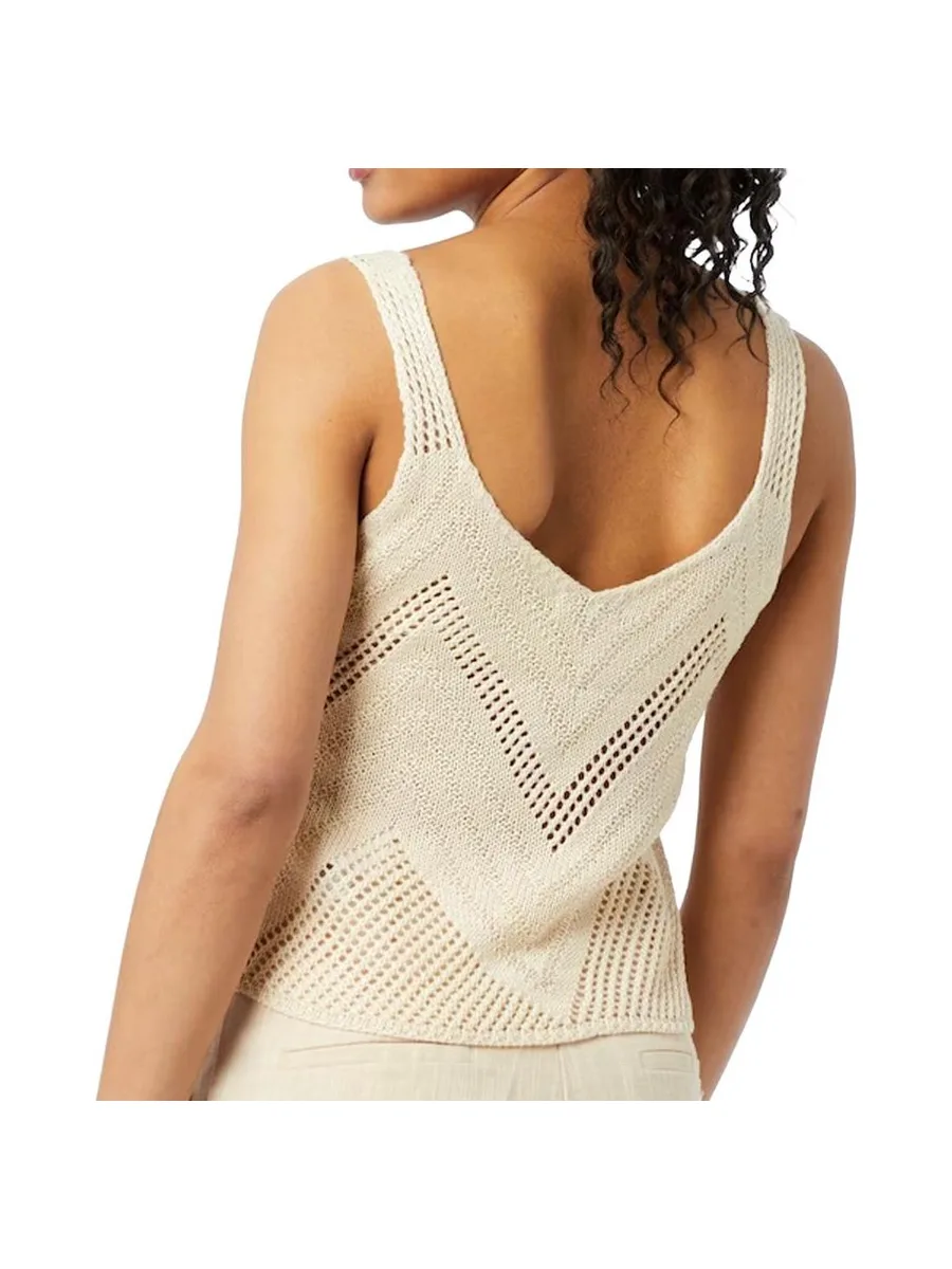 Débardeur Maille Beige Femme JDY Sun 3