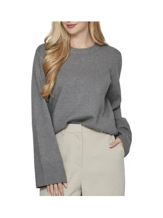 Pull Gris Femme Vila Vicassie 1