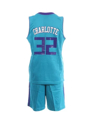 Charlotte Ensemble de basketball Bleu/Blanc Enfant Sport Zone 2