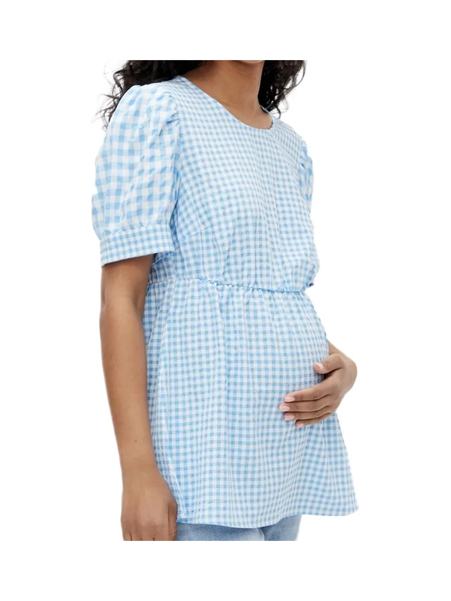 Blouse de Grossesse Bleu/Blanc Femme Mamalicious 20016569 2