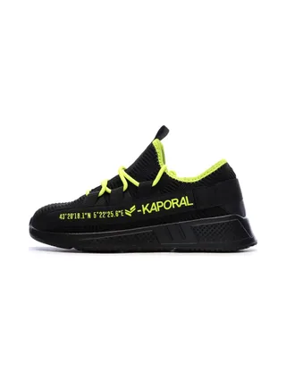 Baskets Noir/Jaune Homme Kaporal Dofino 1