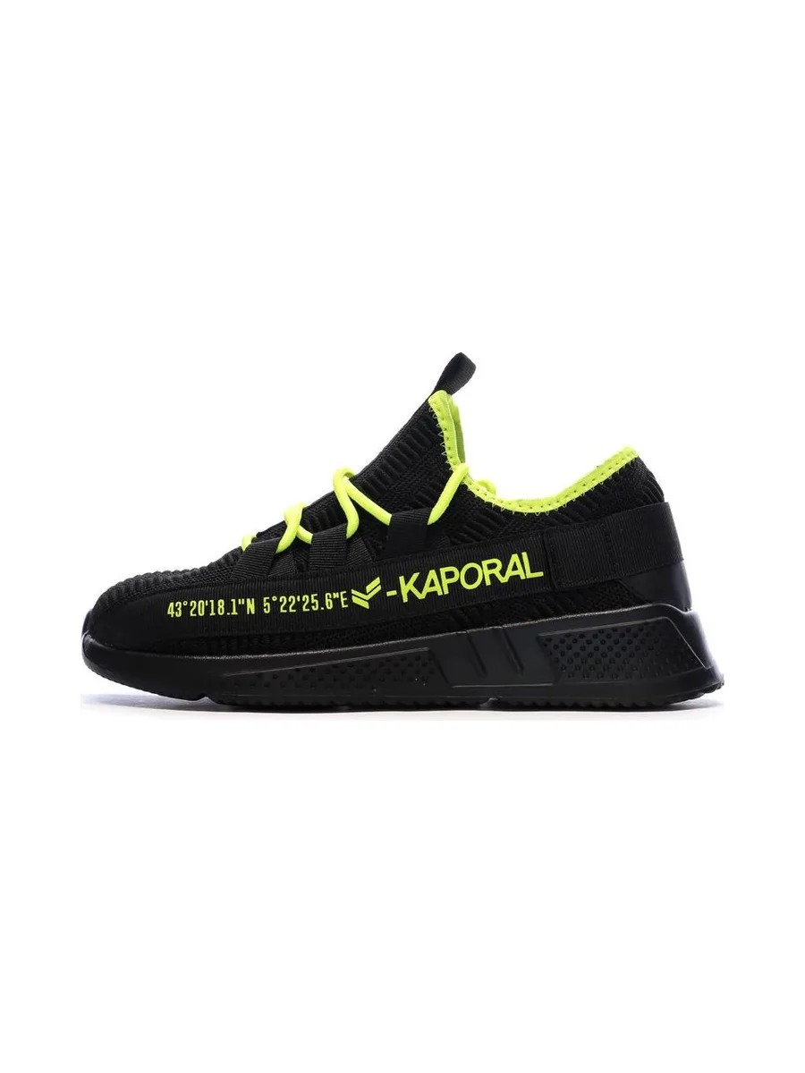 Baskets Noir/Jaune Homme Kaporal Dofino 2