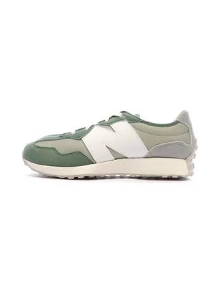 New Balance 327 Baskets Vertes/Grises Garçon WS327MT 1