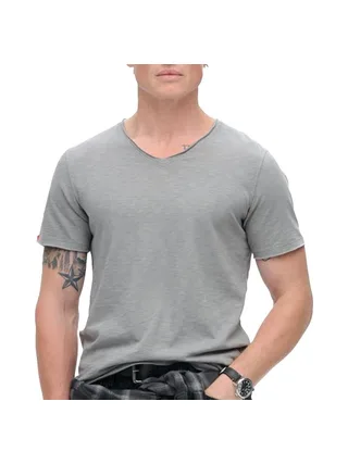 T-Shirt Gris Homme Superdry Raw 1