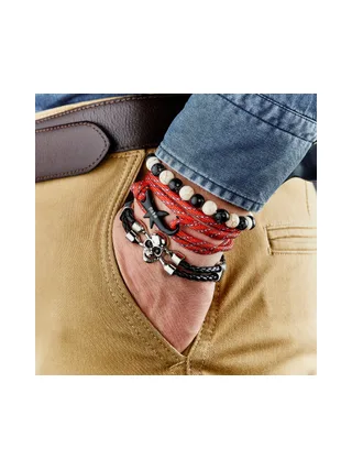 Bracelet Kléber rouge 2