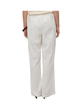 Pantalon Toile Blanc Femme Vero Moda Viola 2