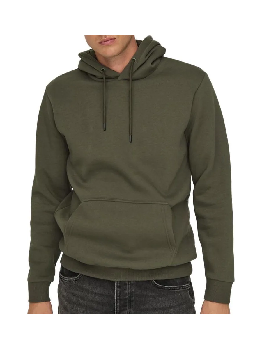 Sweat à Capuche Marron Homme Only & Sons Ceres 2