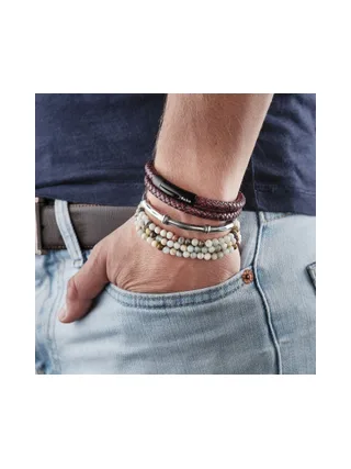 Bracelet Tuileries blanc - pierres naturelles 2