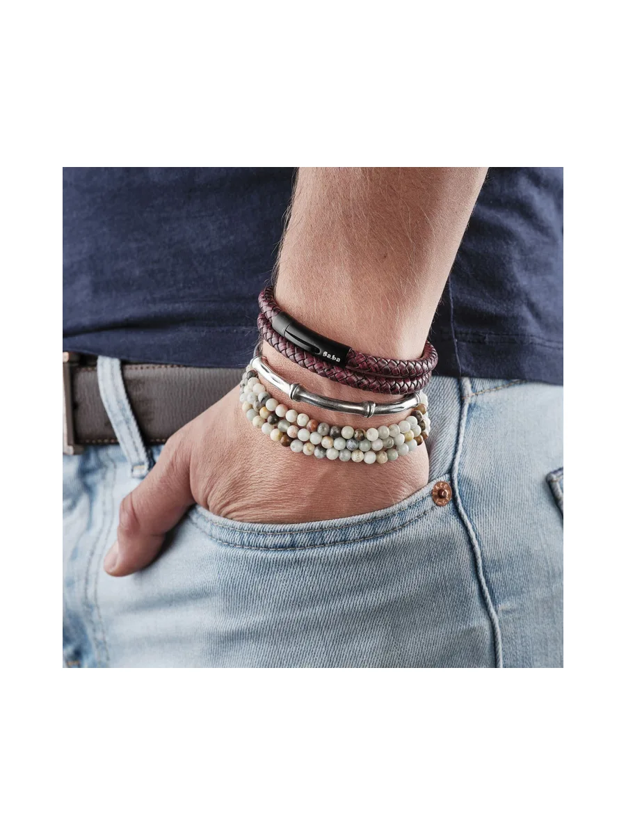 Bracelet Tuileries blanc - pierres naturelles 2