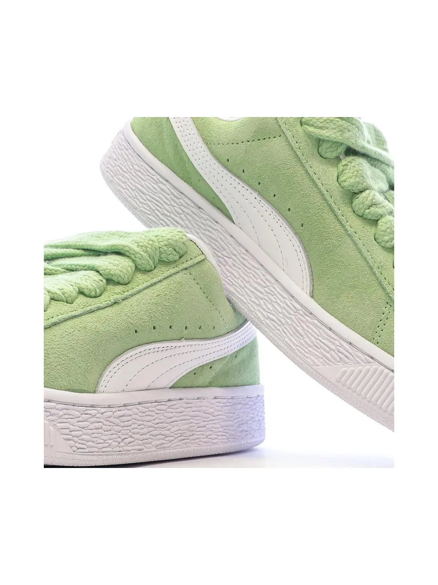 Baskets Vert/Blanc Femme Puma Suede XL 8