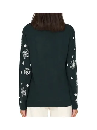 Pull de Noël Vert Femme JDY Lucia 2