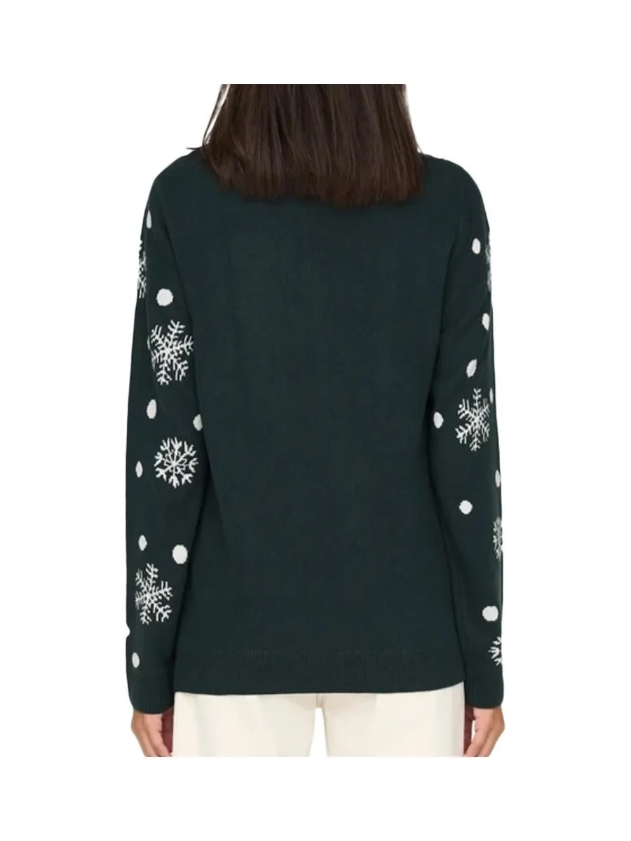 Pull de Noël Vert Femme JDY Lucia 2