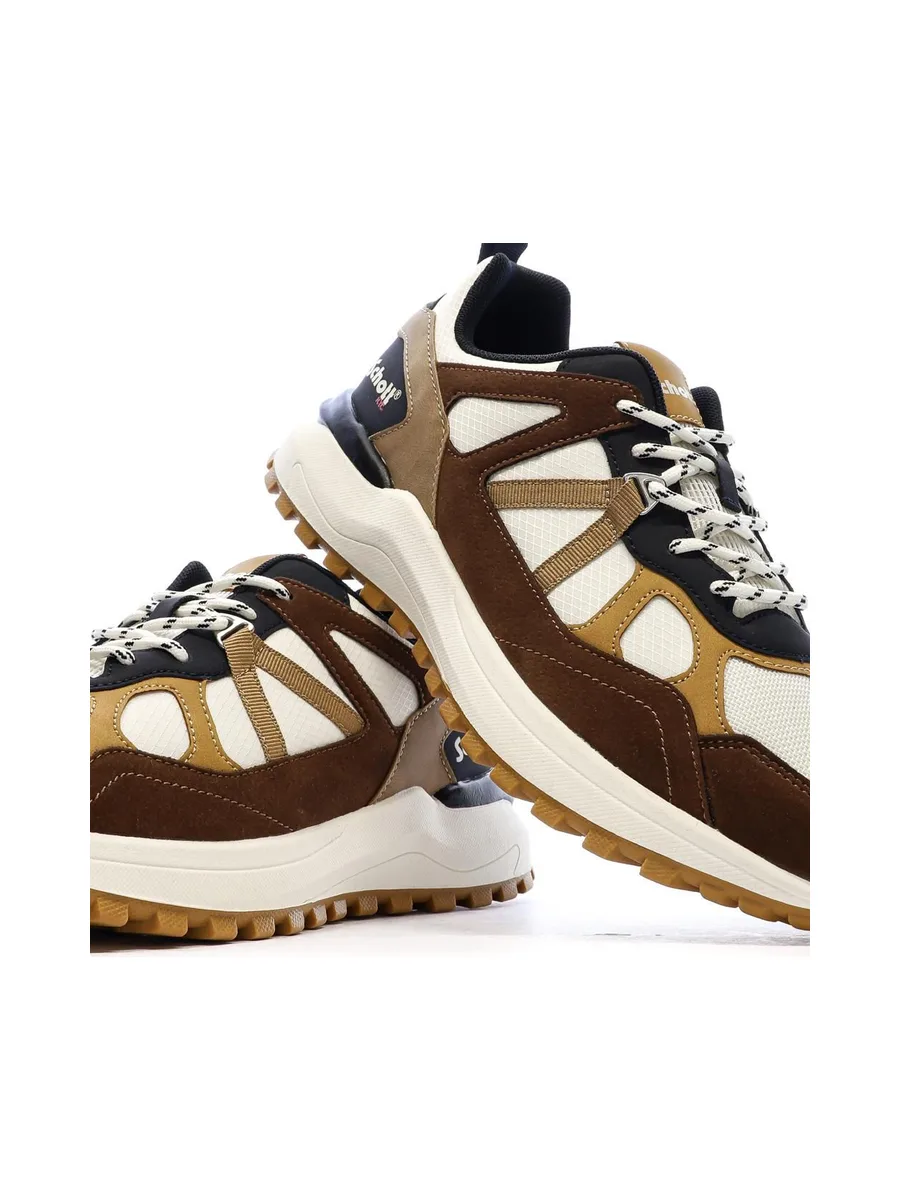 Baskets Beige/Bordeaux/Moutarde Homme Schott Heck 7