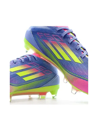 Chaussures de Foot Bleu/Rose/Jaune Homme Adidas F50 Pro FG 7