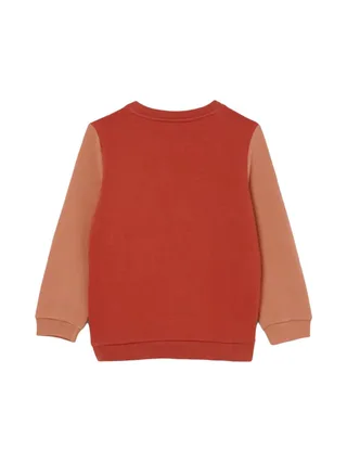 Sweat Beige/Marron Garçon Lacoste Block Fleece 2