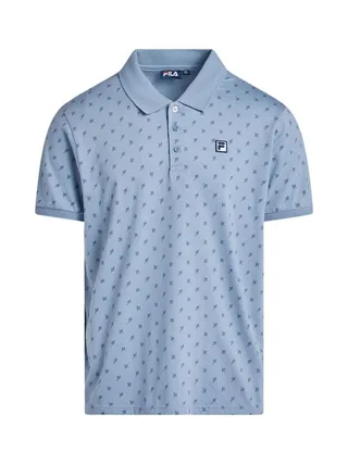 Polo Bleu Homme Fila Hart Faded 1