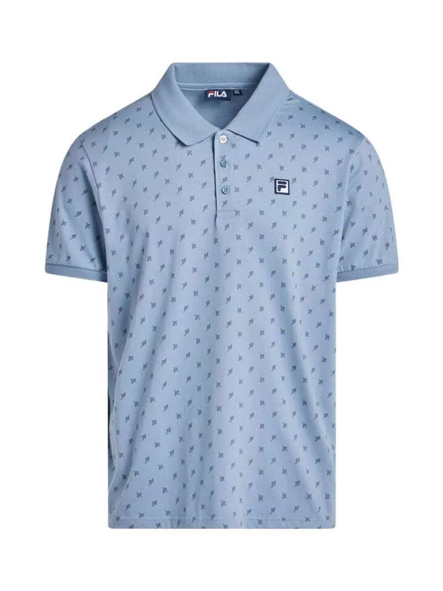 Polo Bleu Homme Fila Hart Faded 2