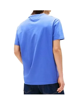 T-Shirt Bleu Homme Tommy Hilfiger Reg Linears 2