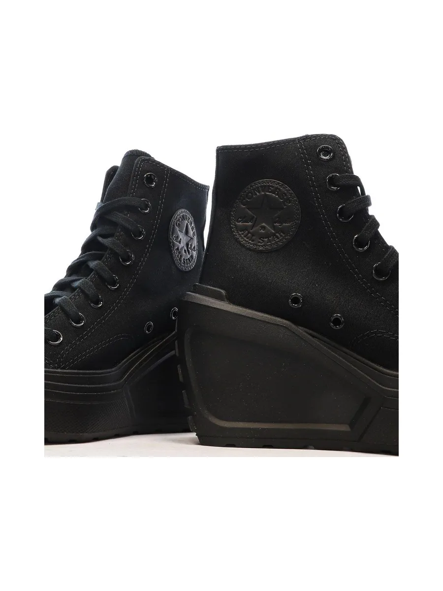 Baskets Noires Femme Converse Chuck 70 De Luxe Wedge 8
